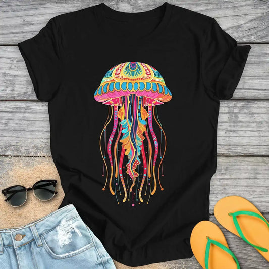 Vibrant Mandala Jellyfish