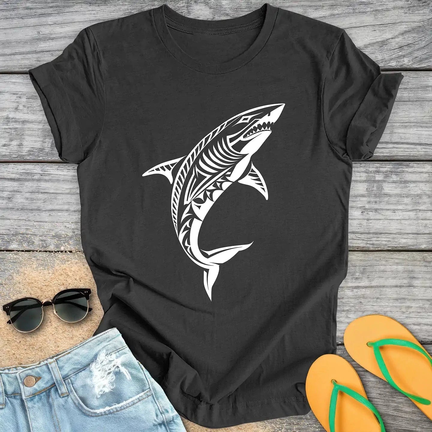 Tribal Shark Tattoo