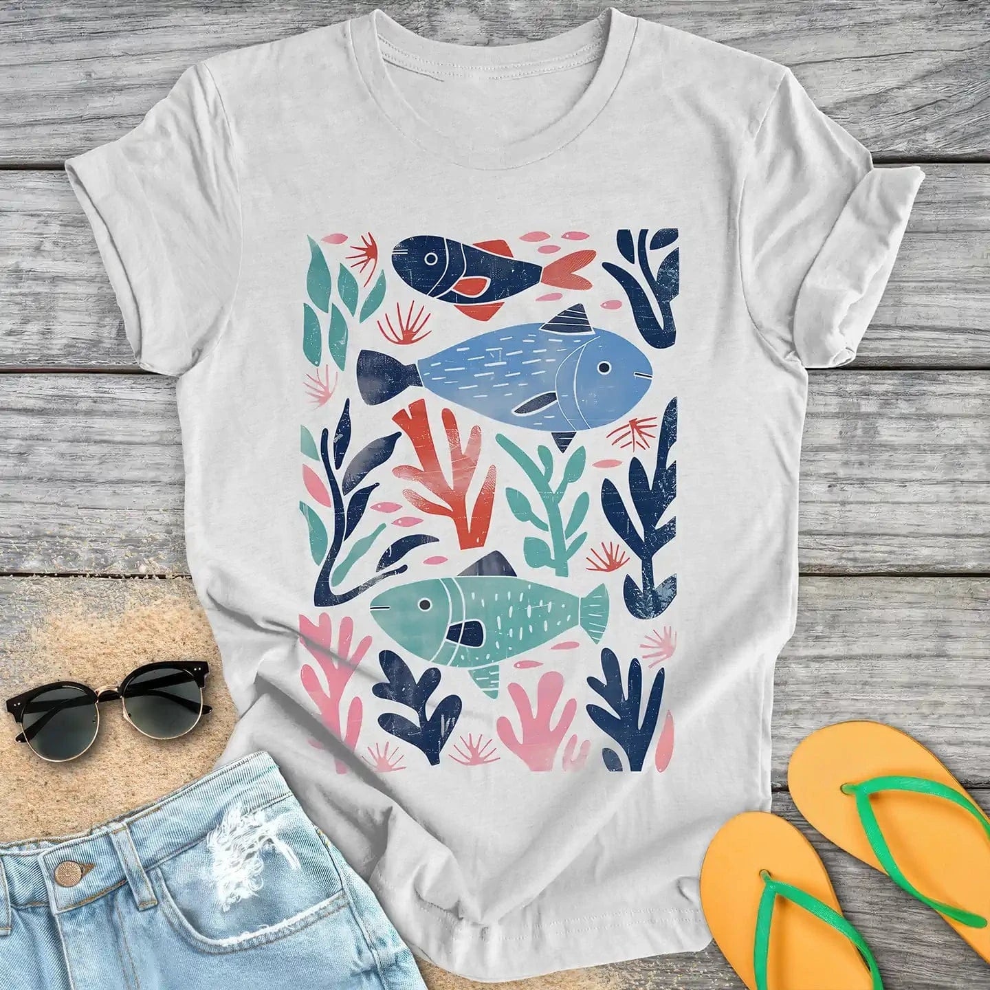 Fish & Sea Plants Art Print