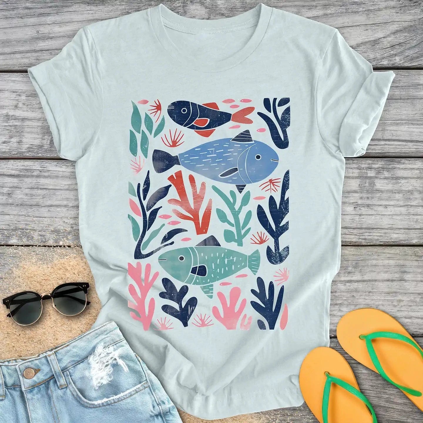 Fish & Sea Plants Art Print