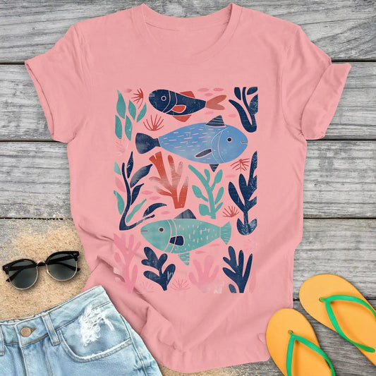 Fish & Sea Plants Art Print