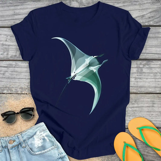Fluid Graceful Manta Ray