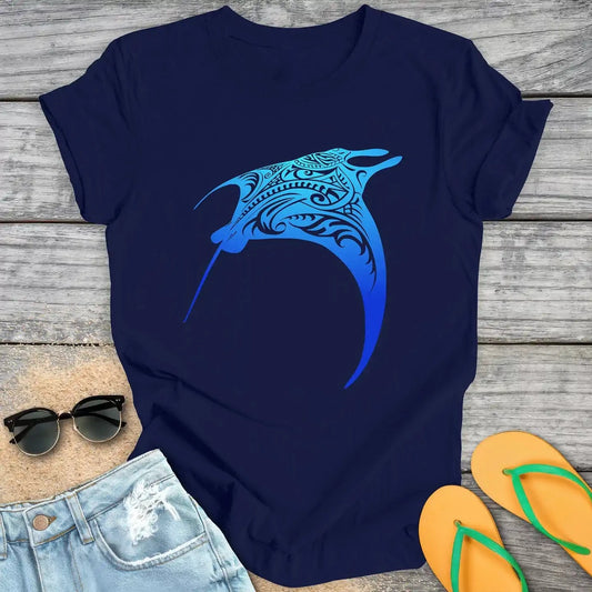 Tribal Gliding Manta Ray