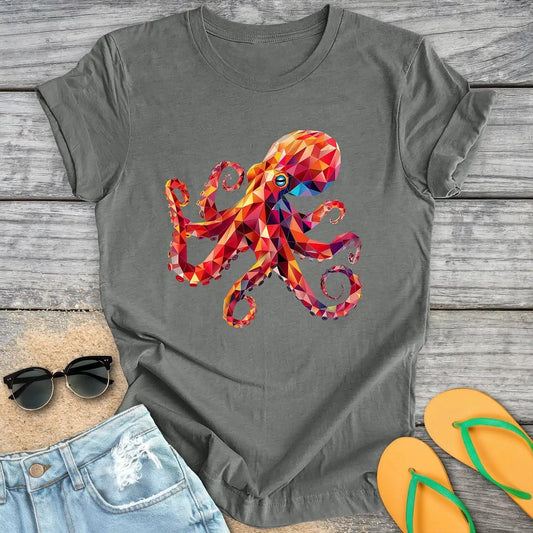 Geometric Colorful Octopus