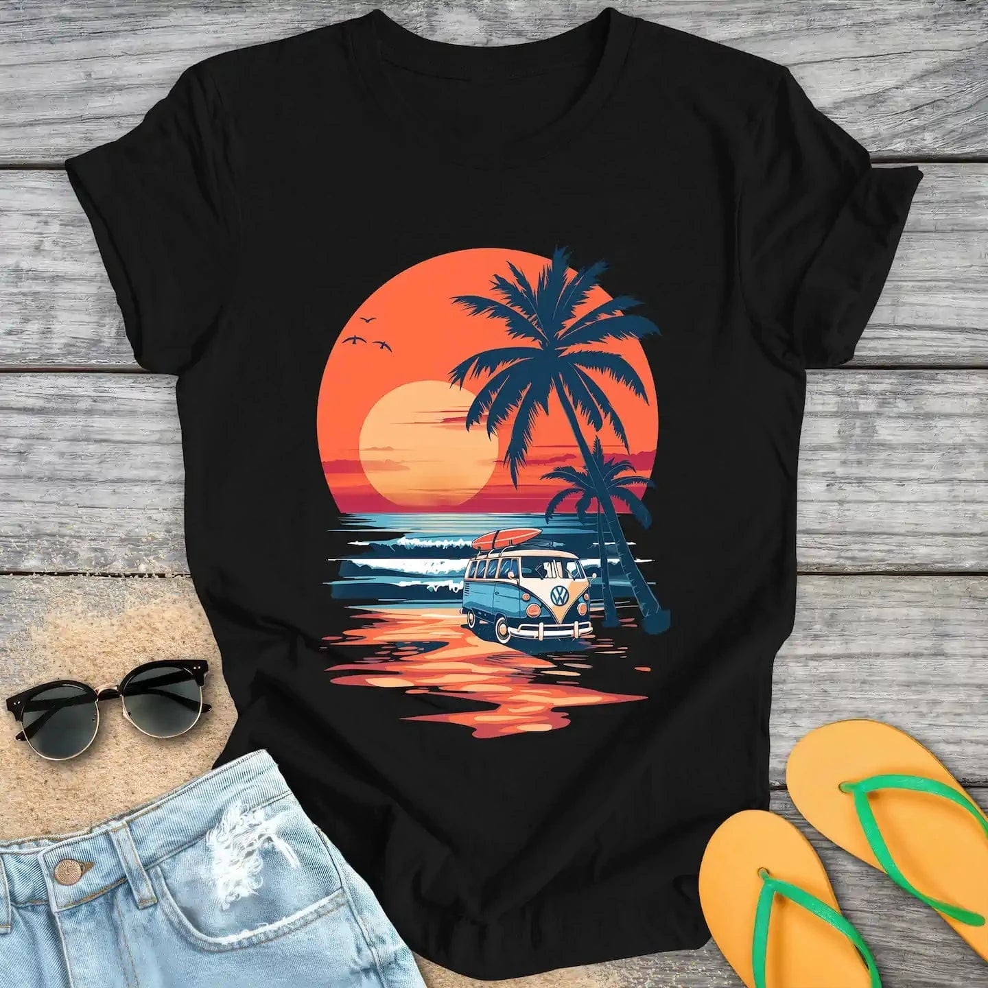 Surfer Beach Van