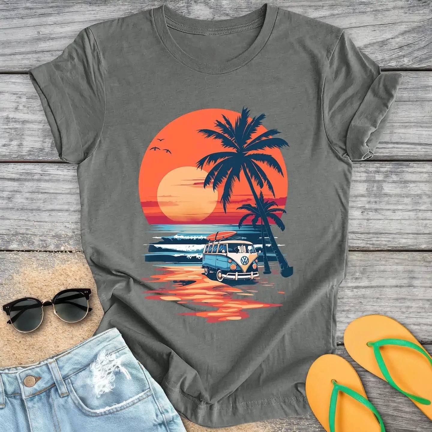 Surfer Beach Van