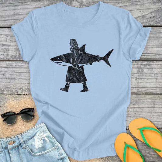 Fisherwoman With Shark
