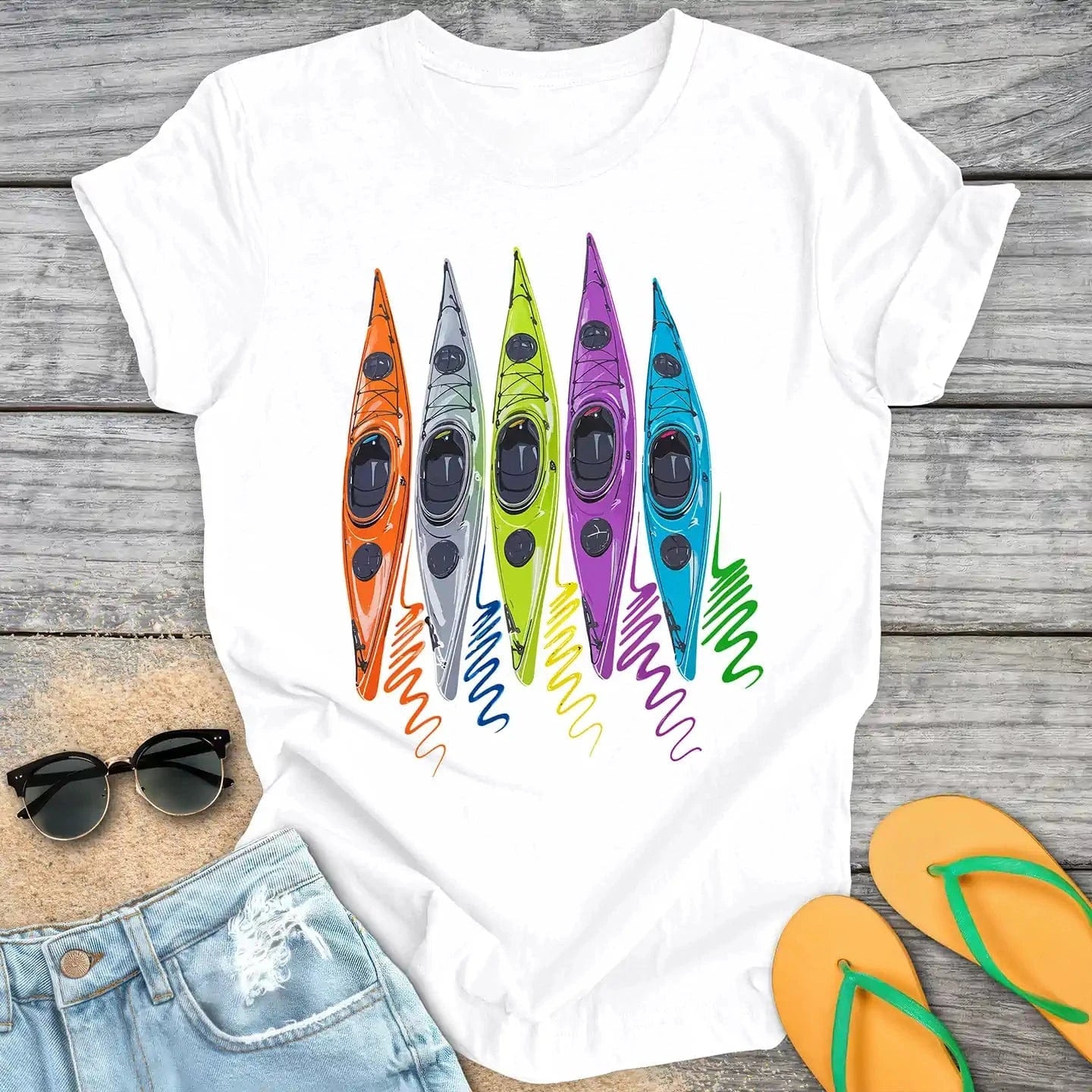 Colorful Kayaks