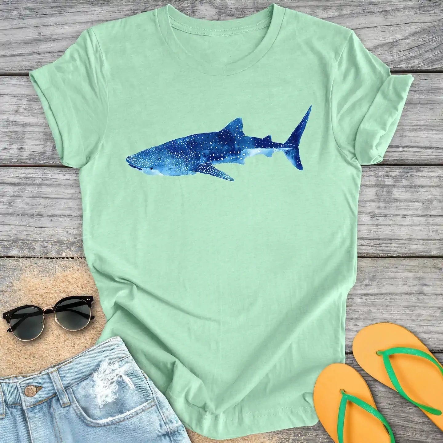 Watercolor Whale Shark