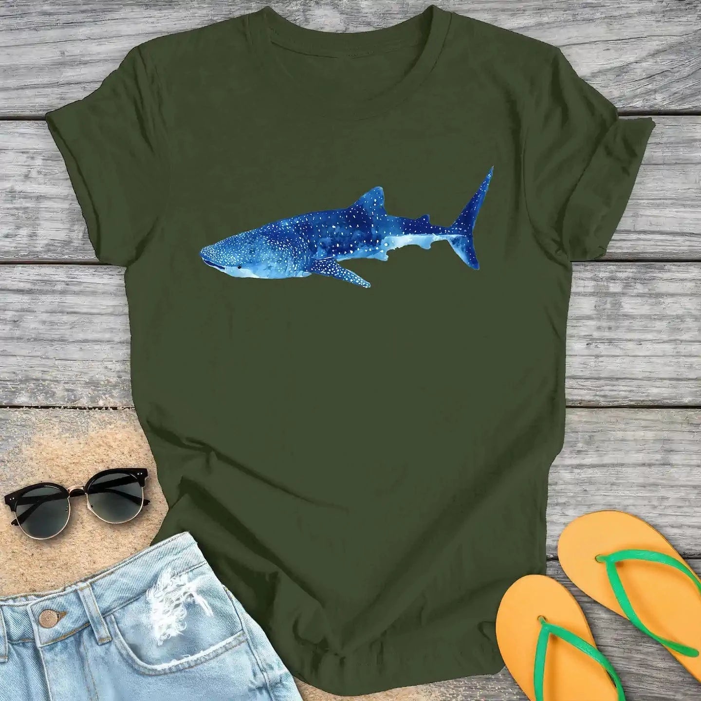 Watercolor Whale Shark