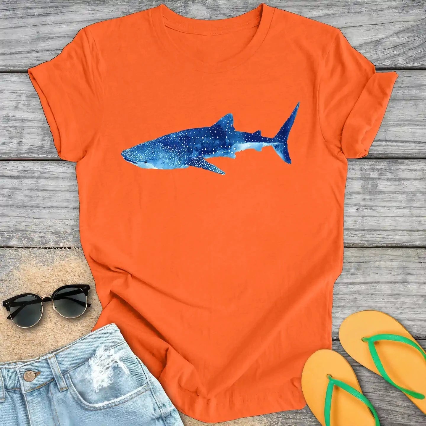 Watercolor Whale Shark