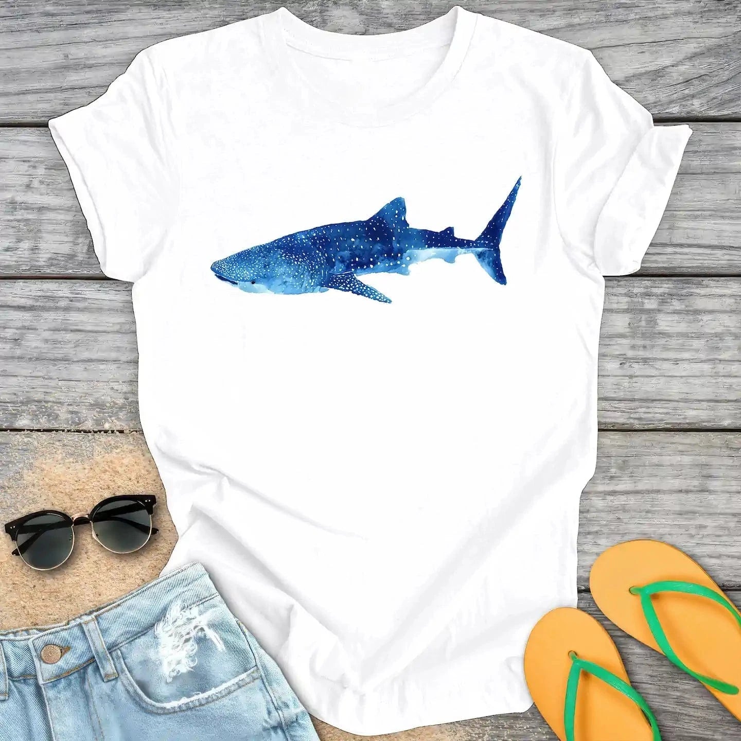 Watercolor Whale Shark