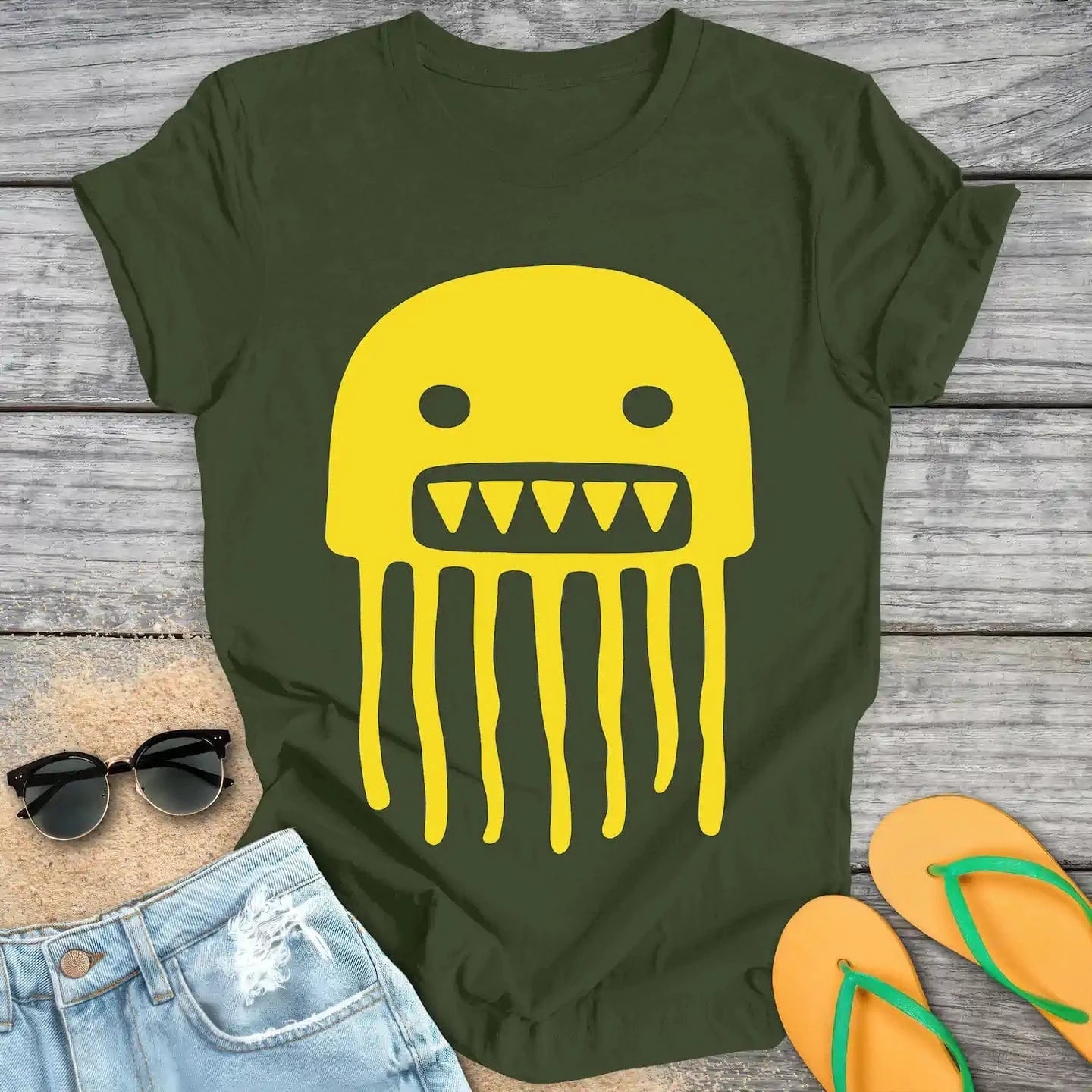 Handdrawn Ugly Jellyfish