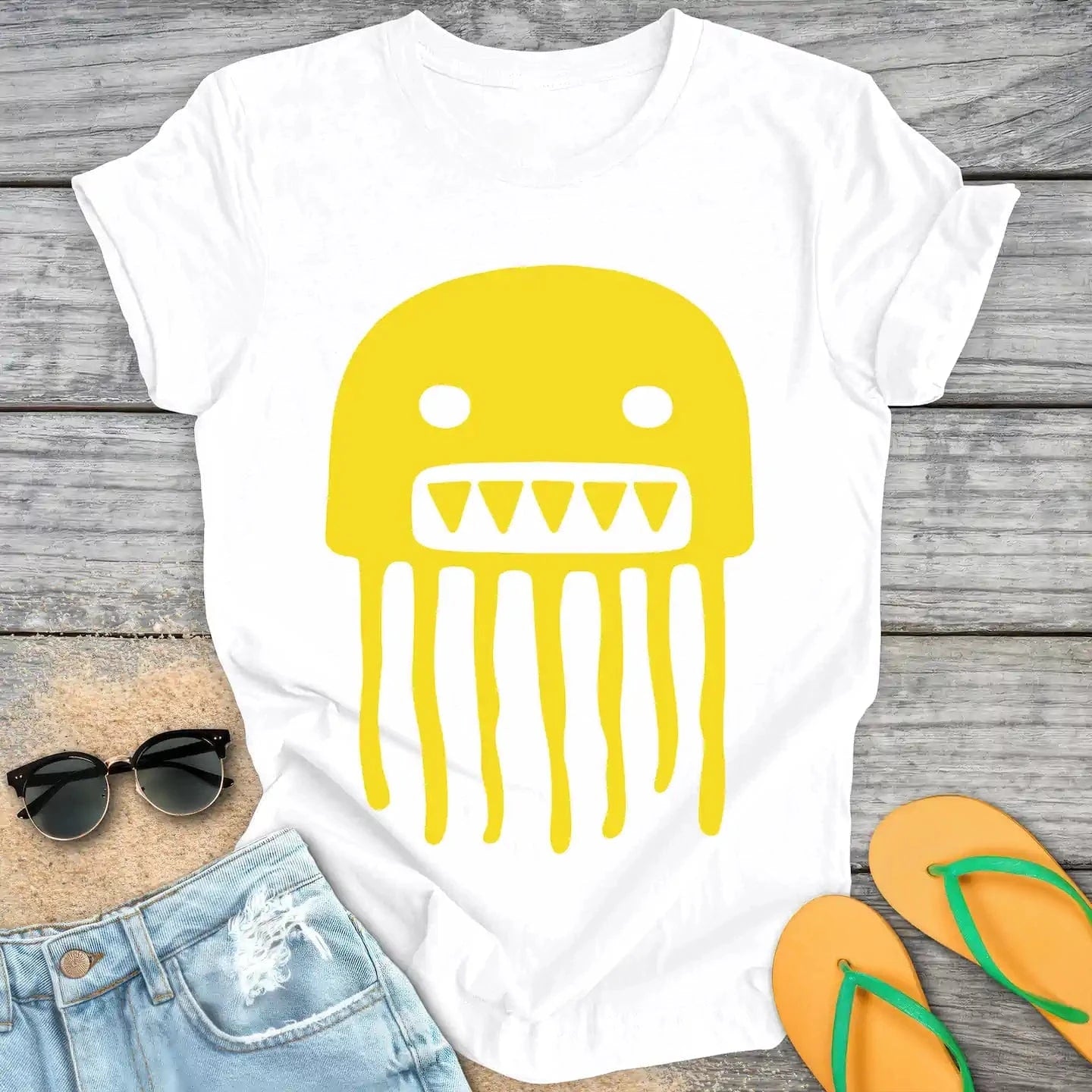 Handdrawn Ugly Jellyfish