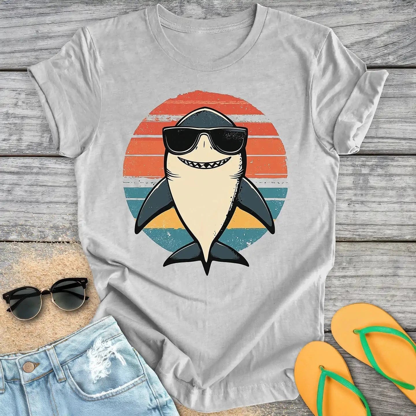 Retro Vintage Cartoon Shark