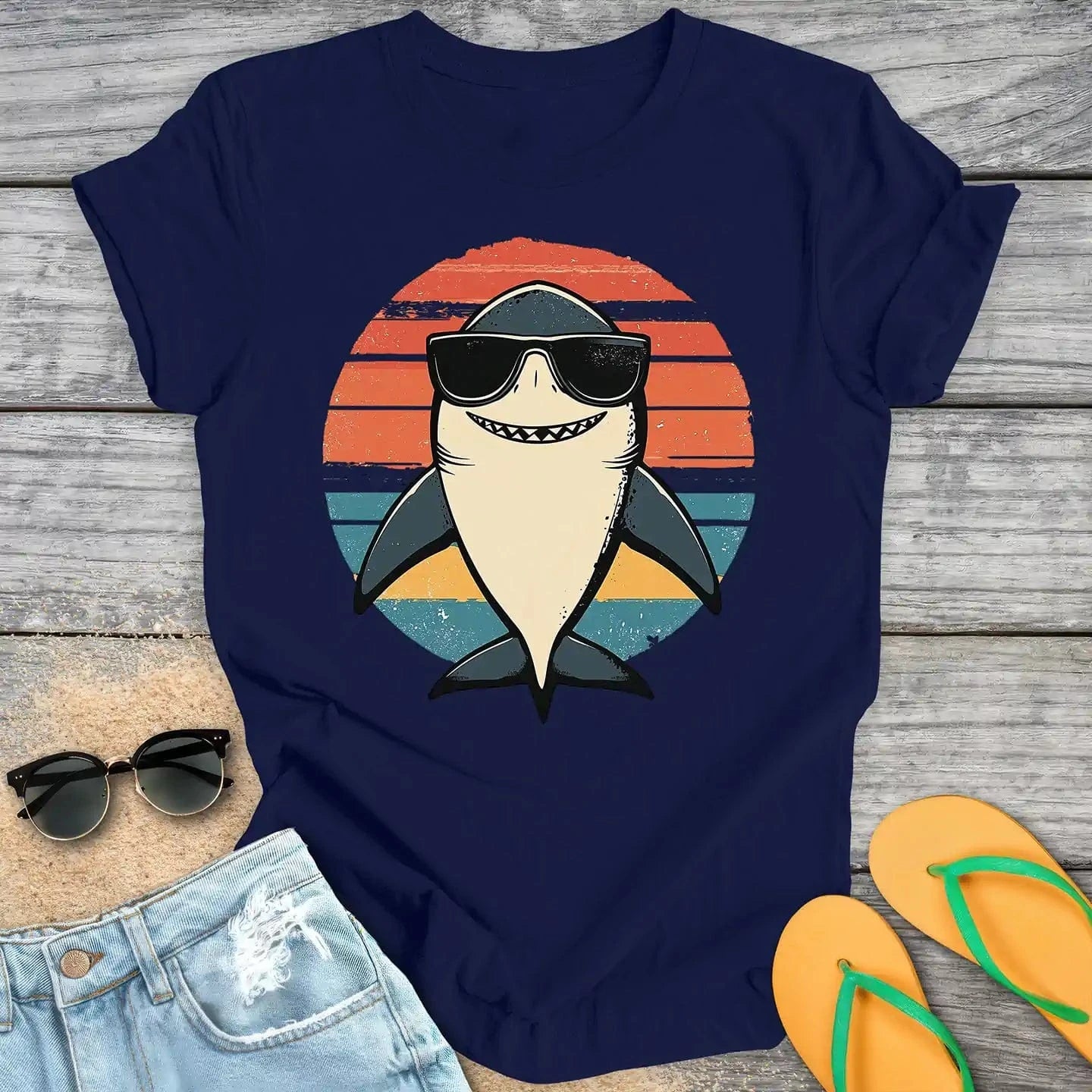 Retro Vintage Cartoon Shark