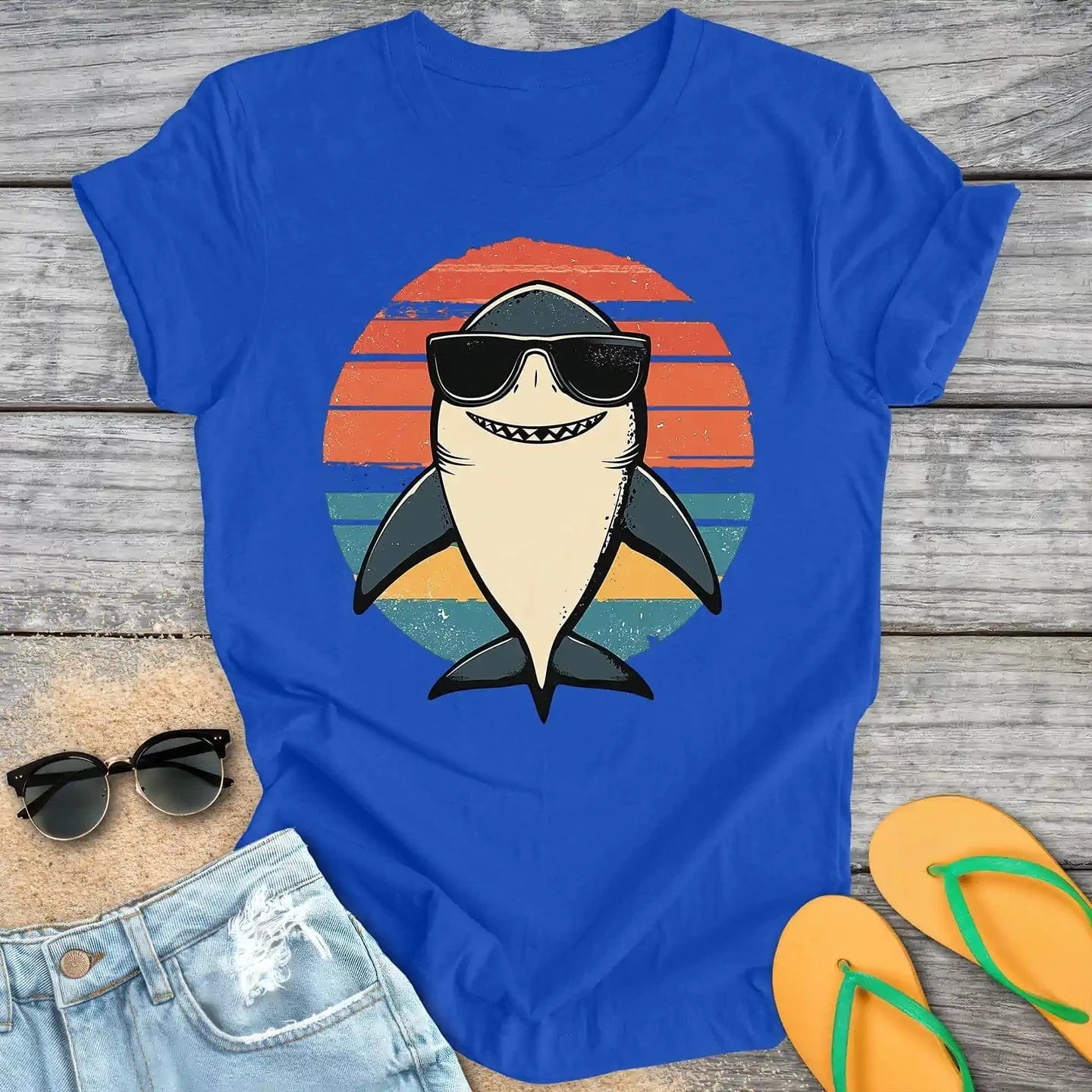 Retro Vintage Cartoon Shark