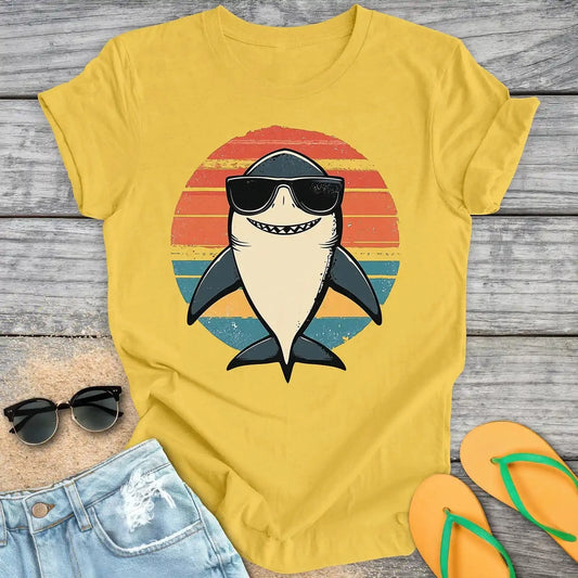 Retro Vintage Cartoon Shark