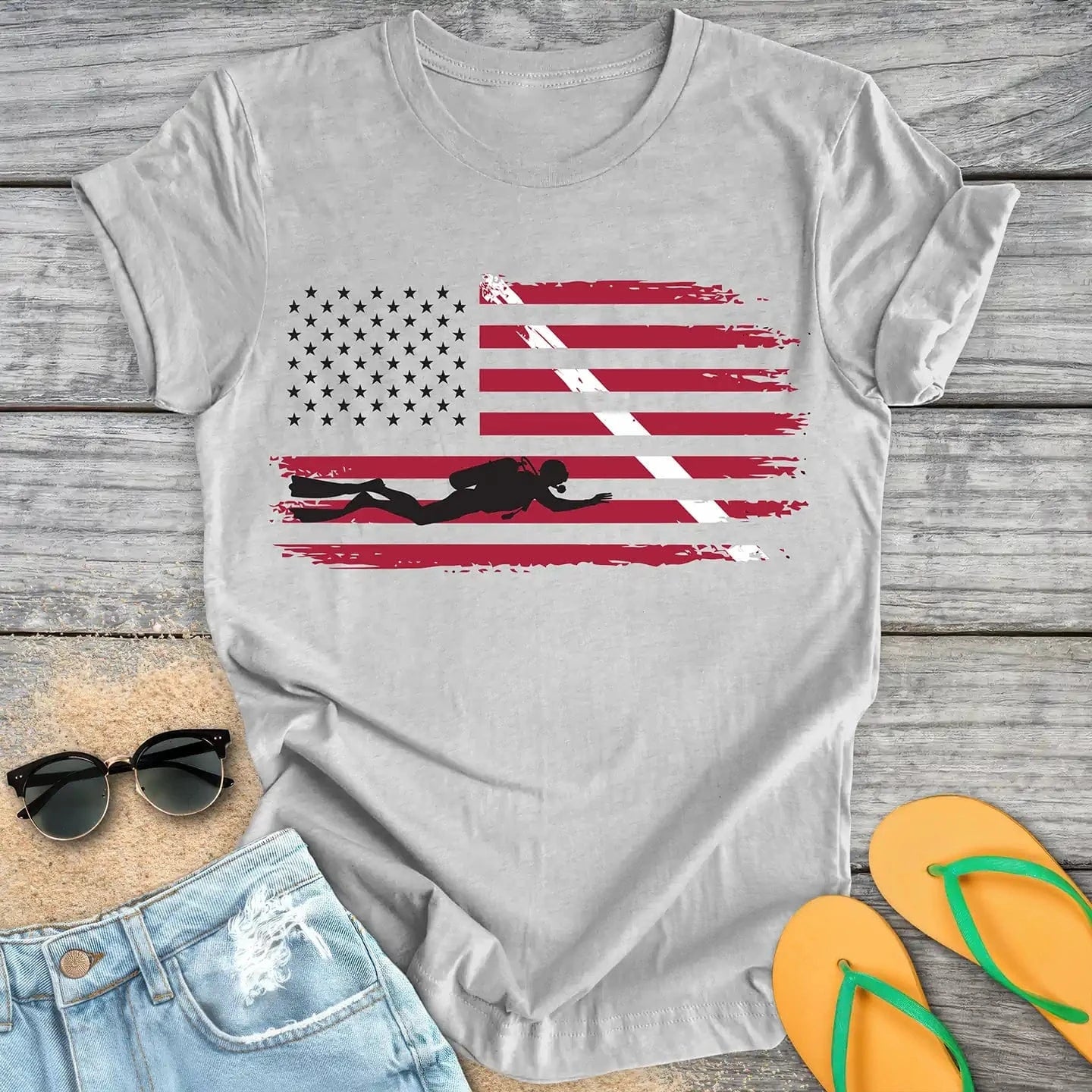 American Diver Down Flag