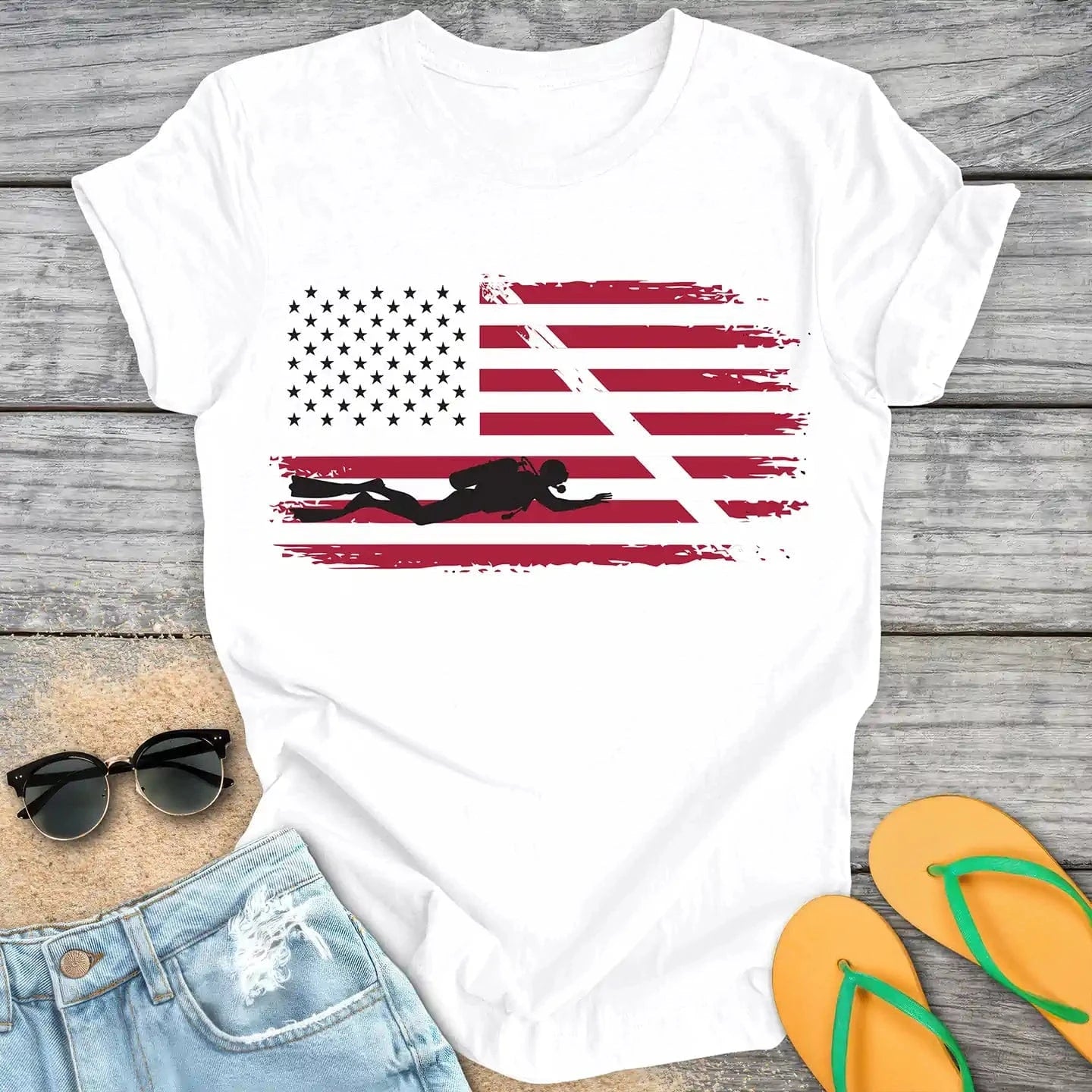 American Diver Down Flag