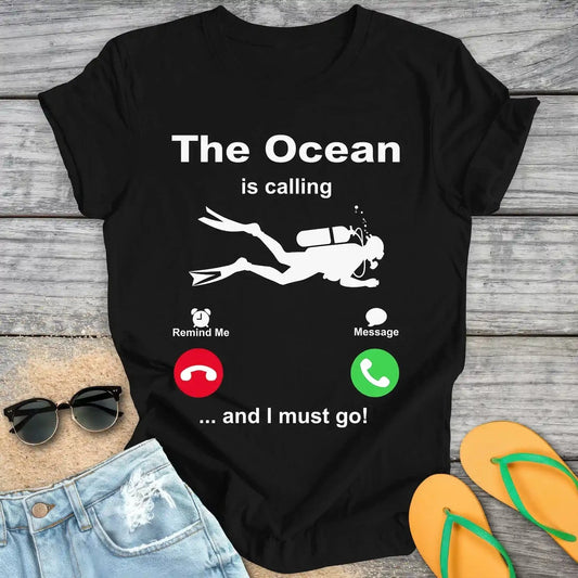 The Ocean Is Calling And I Must Go Scuba Diving