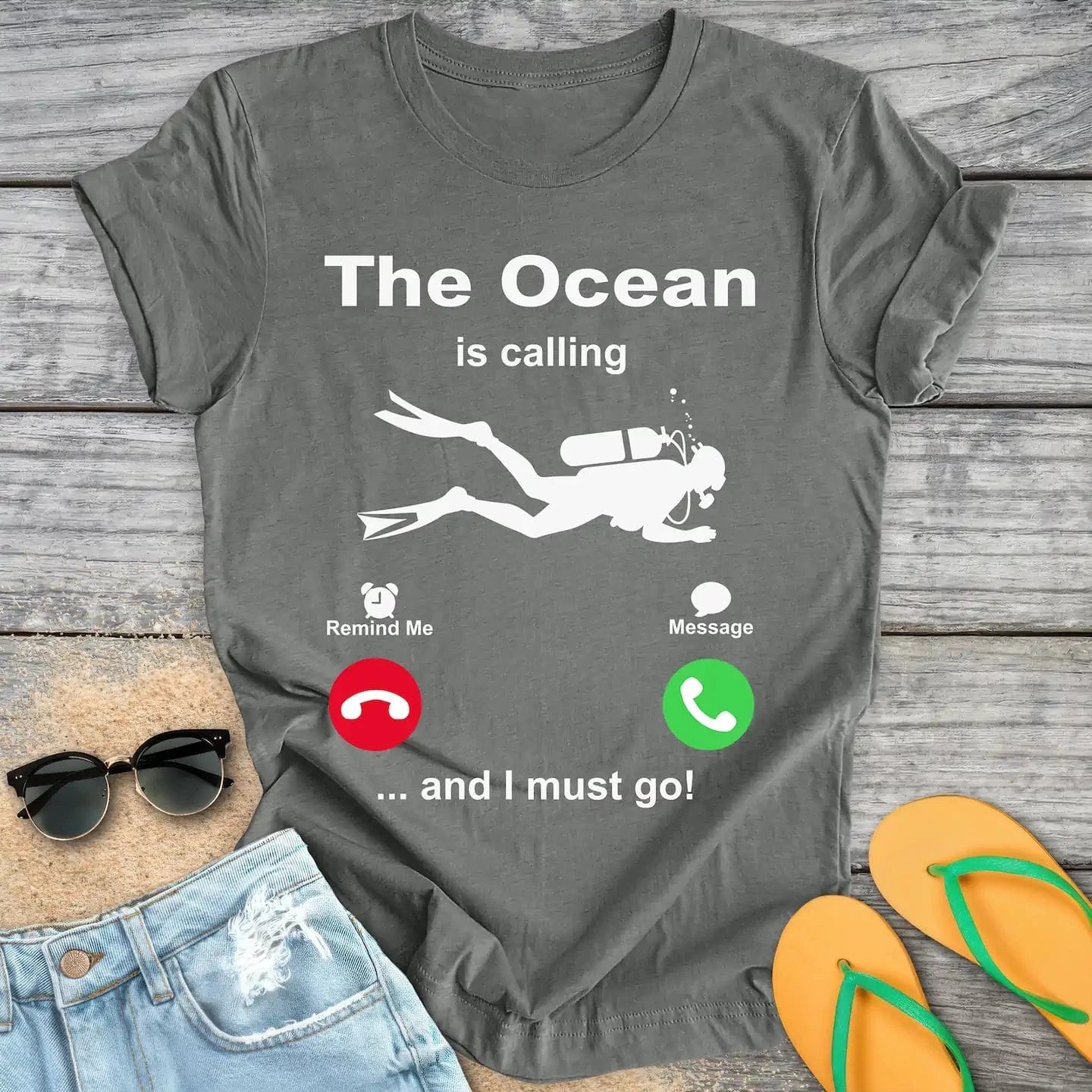 The Ocean Is Calling And I Must Go Scuba Diving