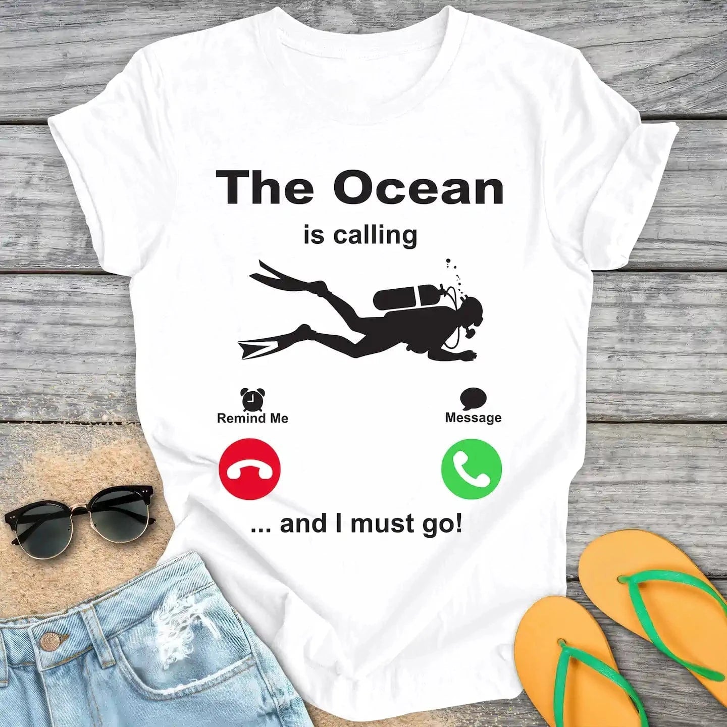 The Ocean Is Calling And I Must Go Scuba Diving