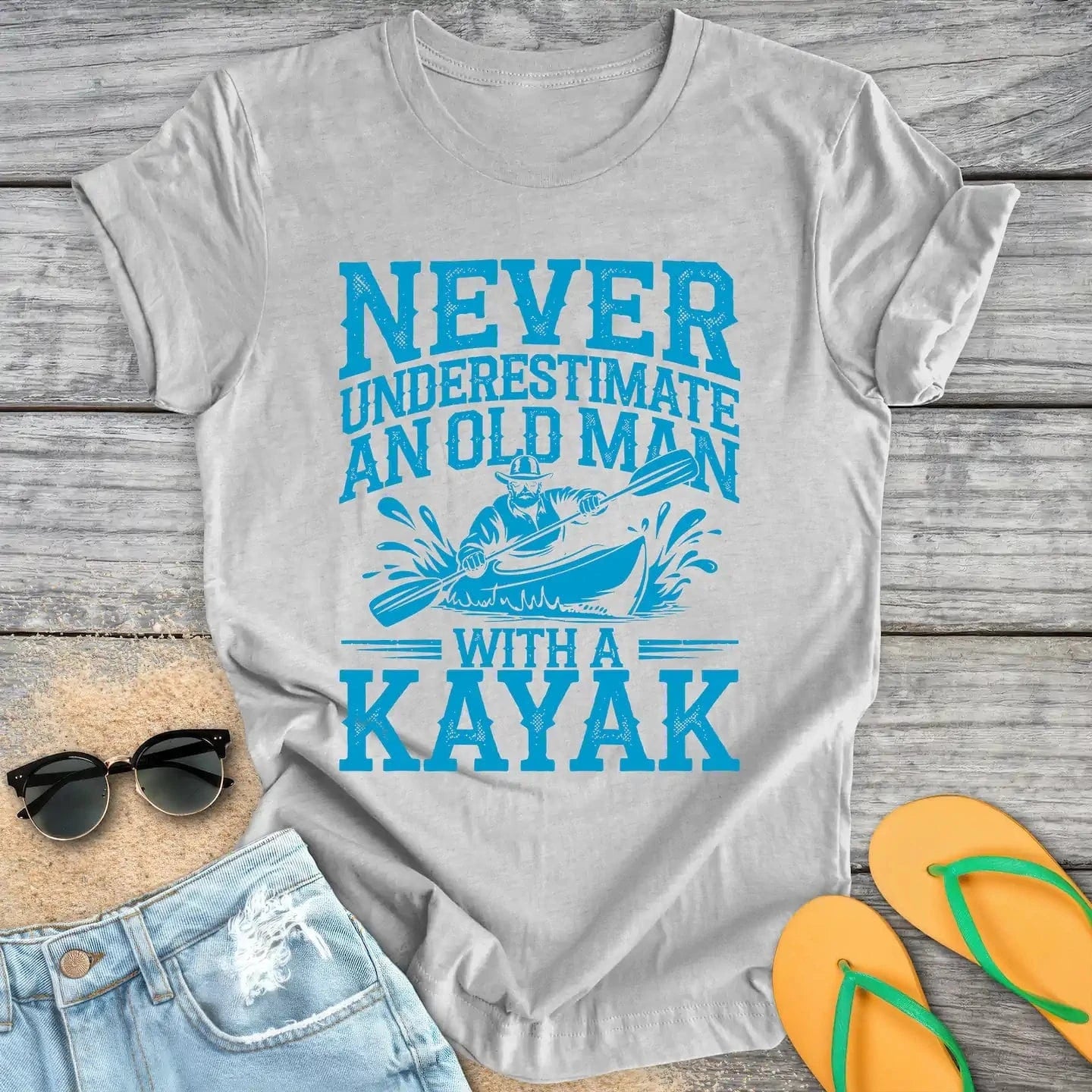 Never Underestimate An Old Man With A Kayak