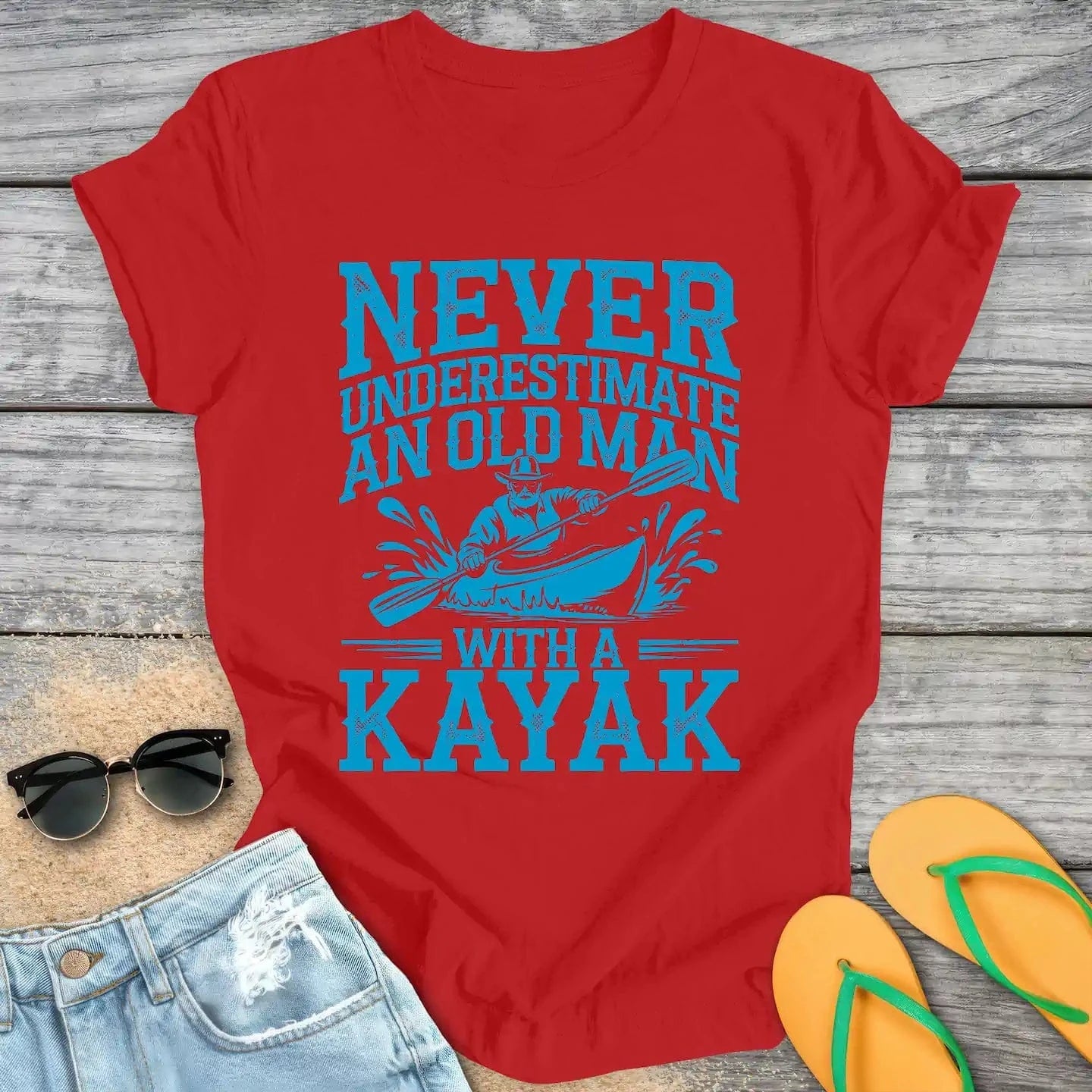 Never Underestimate An Old Man With A Kayak