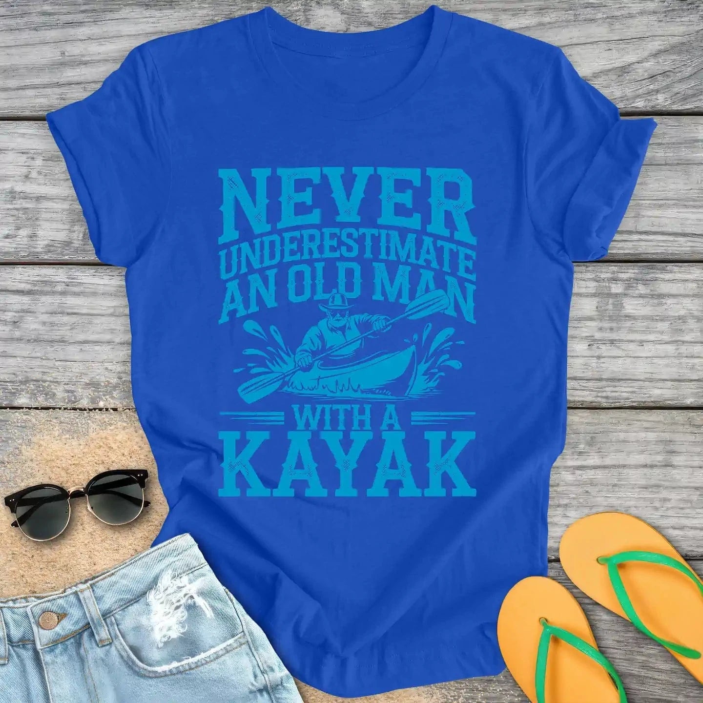 Never Underestimate An Old Man With A Kayak
