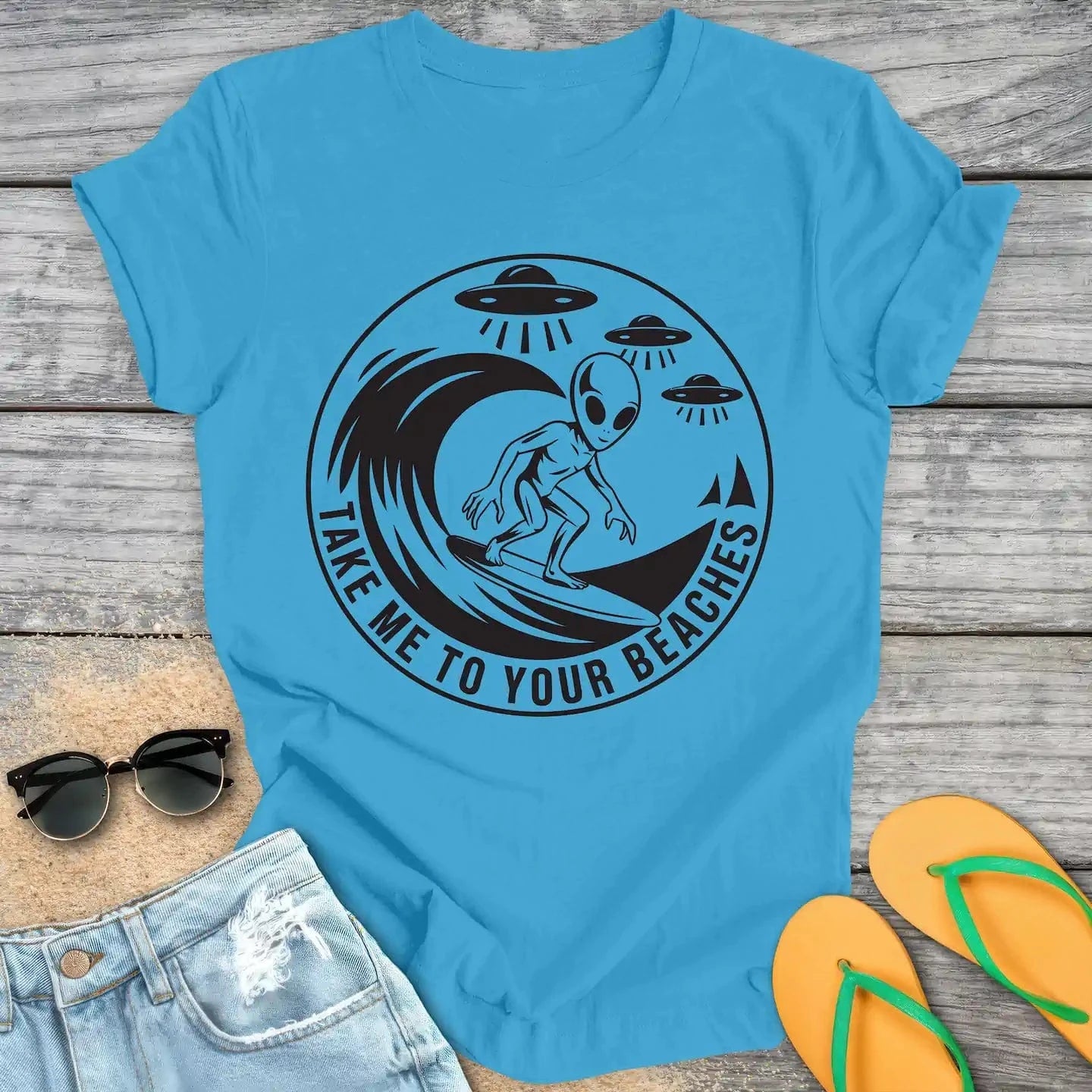 Surfing Alien