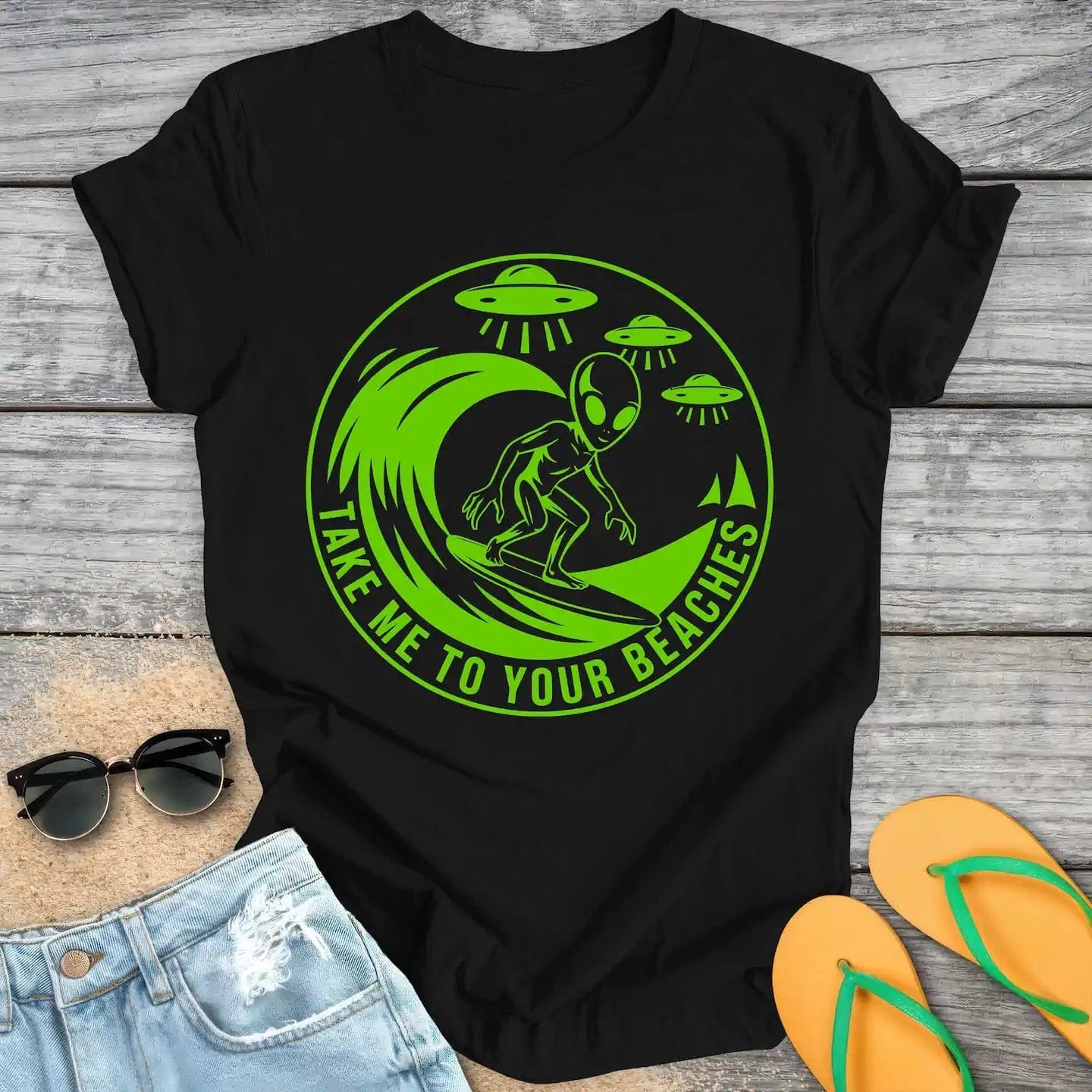 Surfing Alien