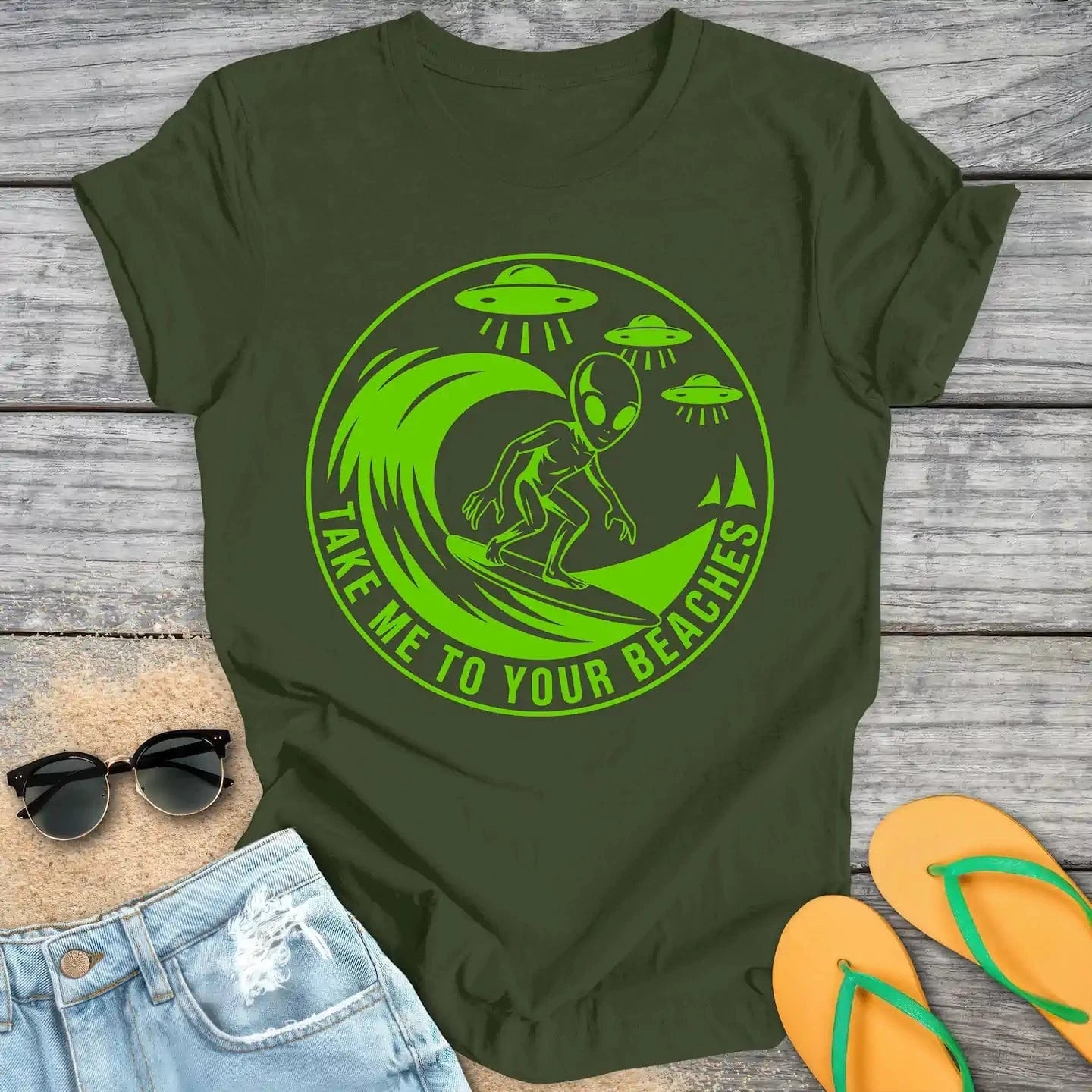 Surfing Alien
