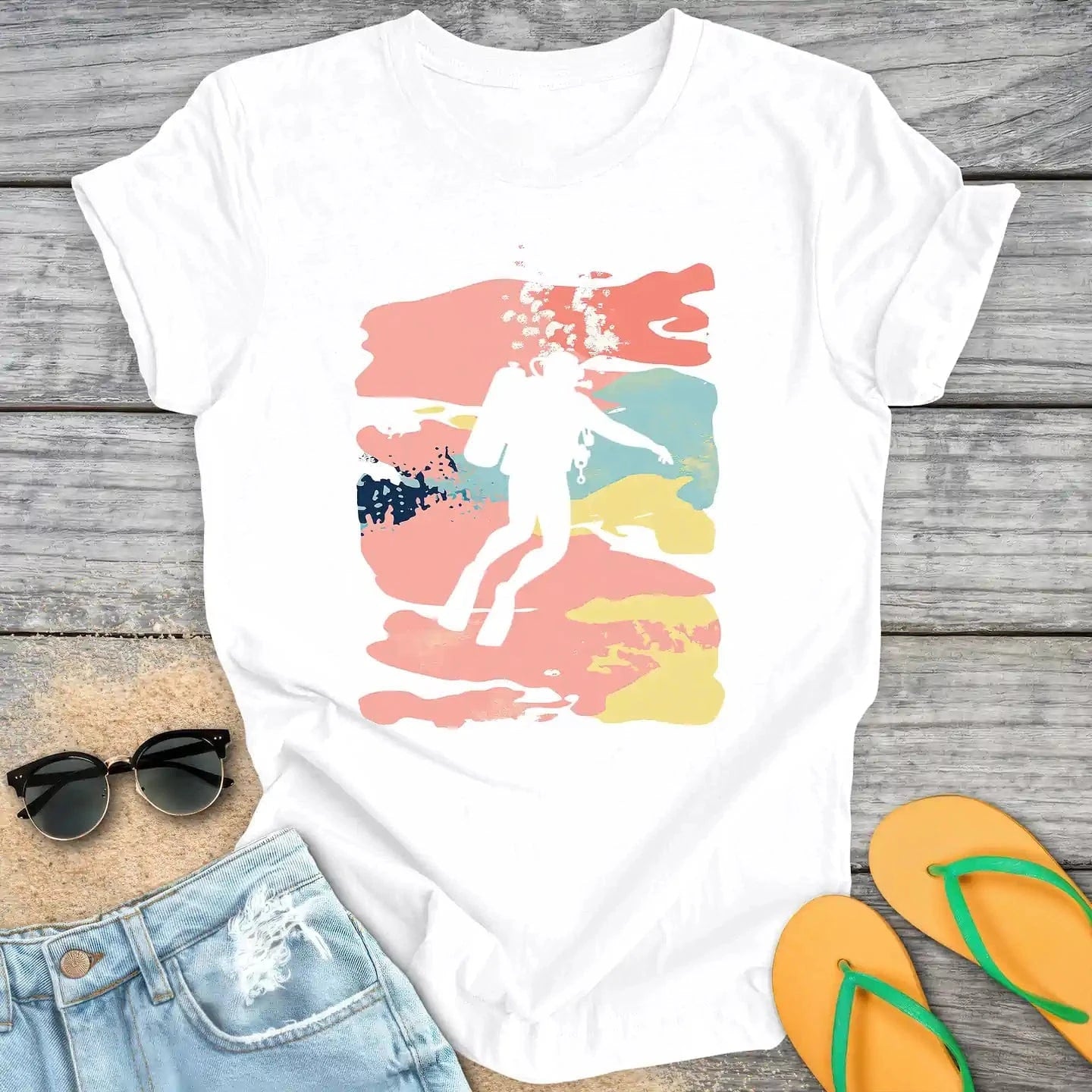 Colorful Scuba Diver