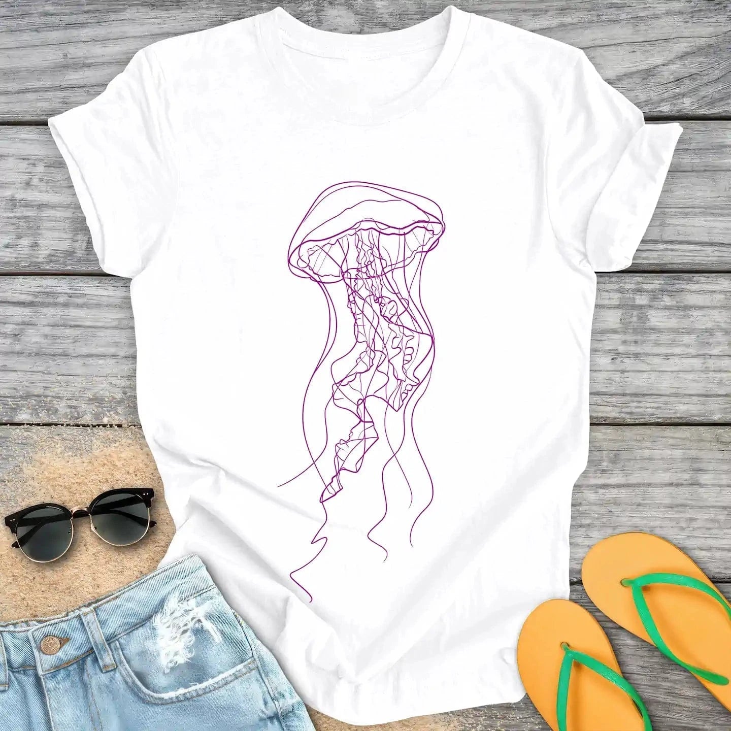 Jellyfish Line Drawing