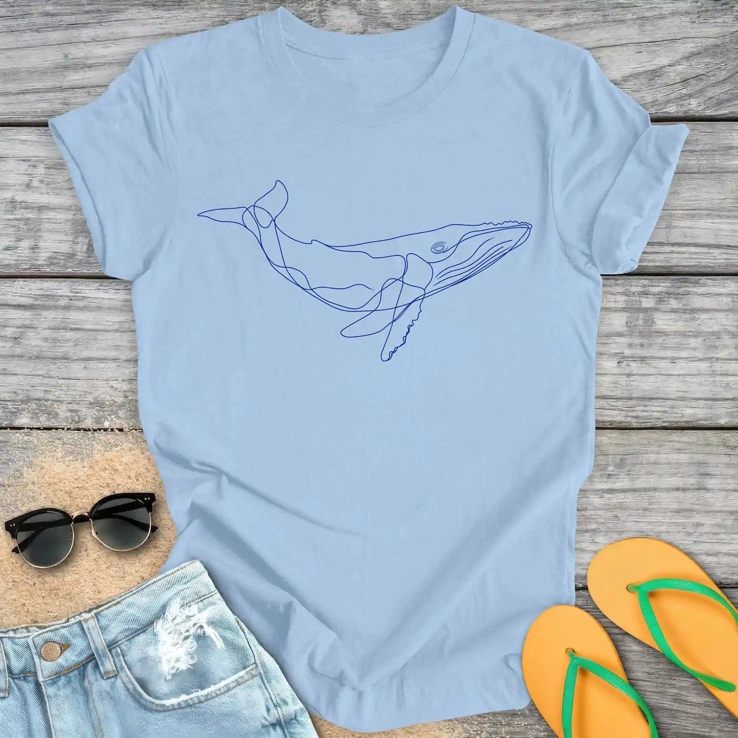 Whale Line Drawing