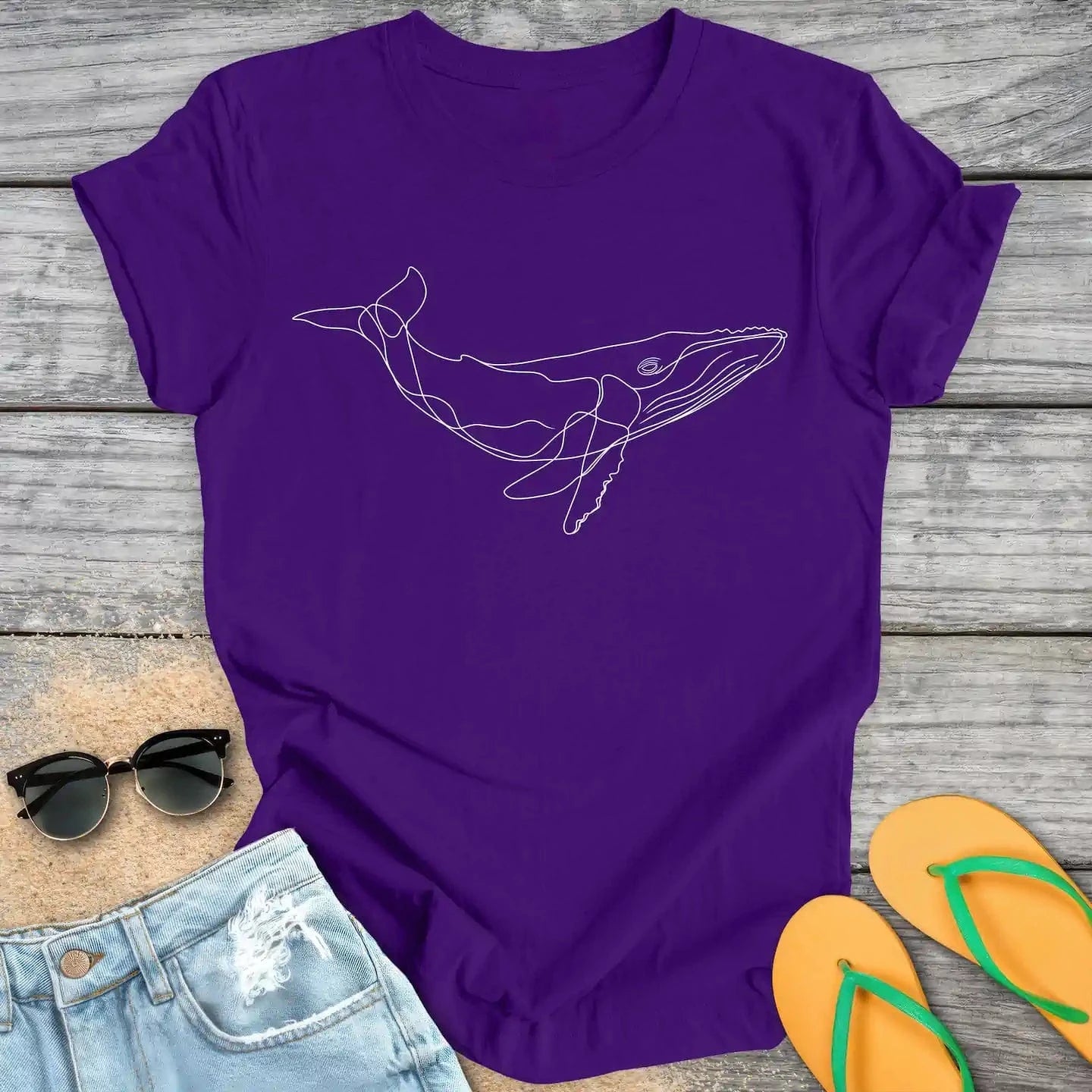 Whale Line Drawing