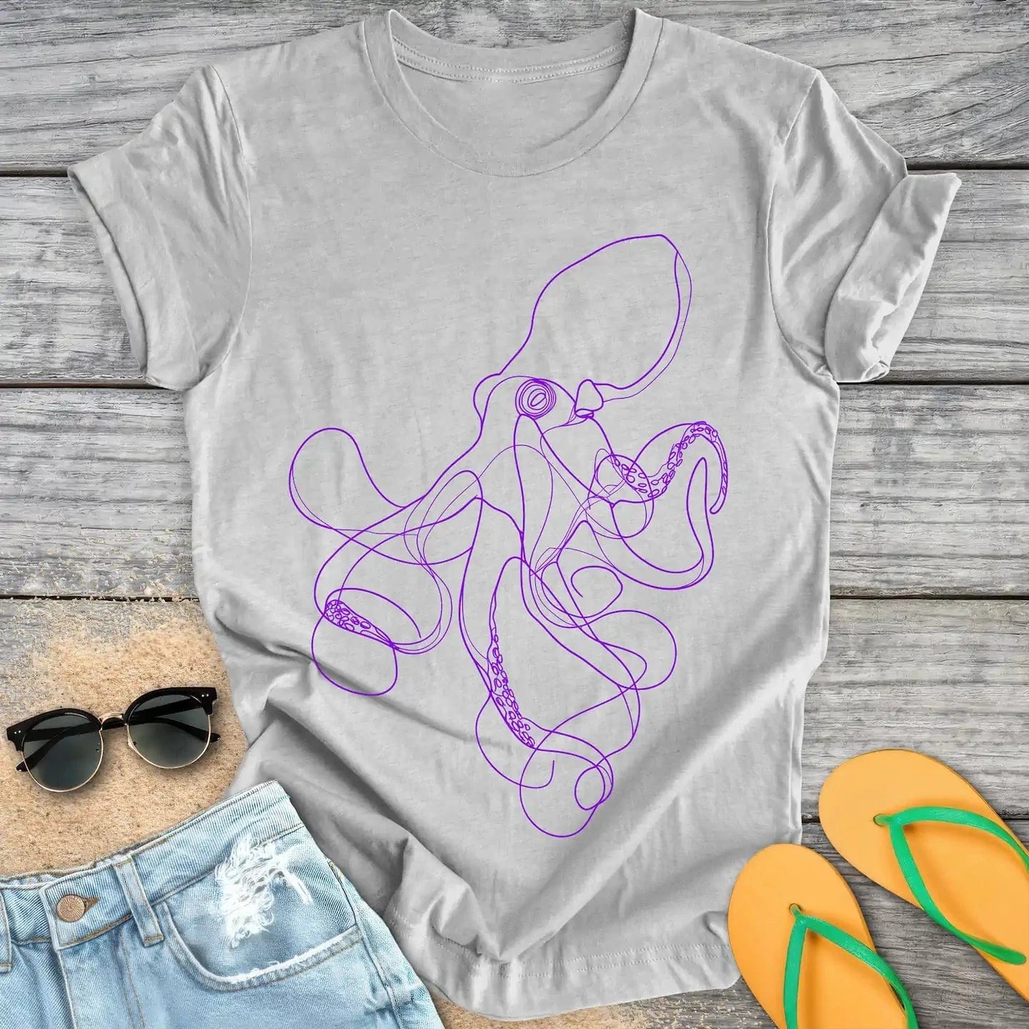 Octopus Line Drawing