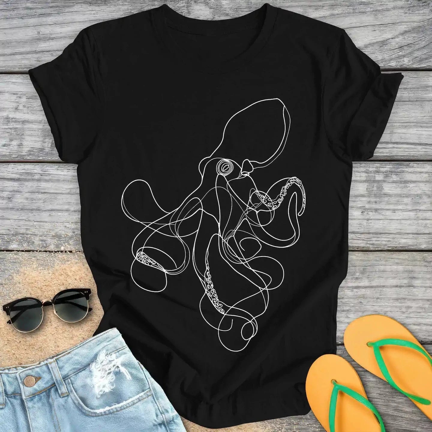 Octopus Line Drawing