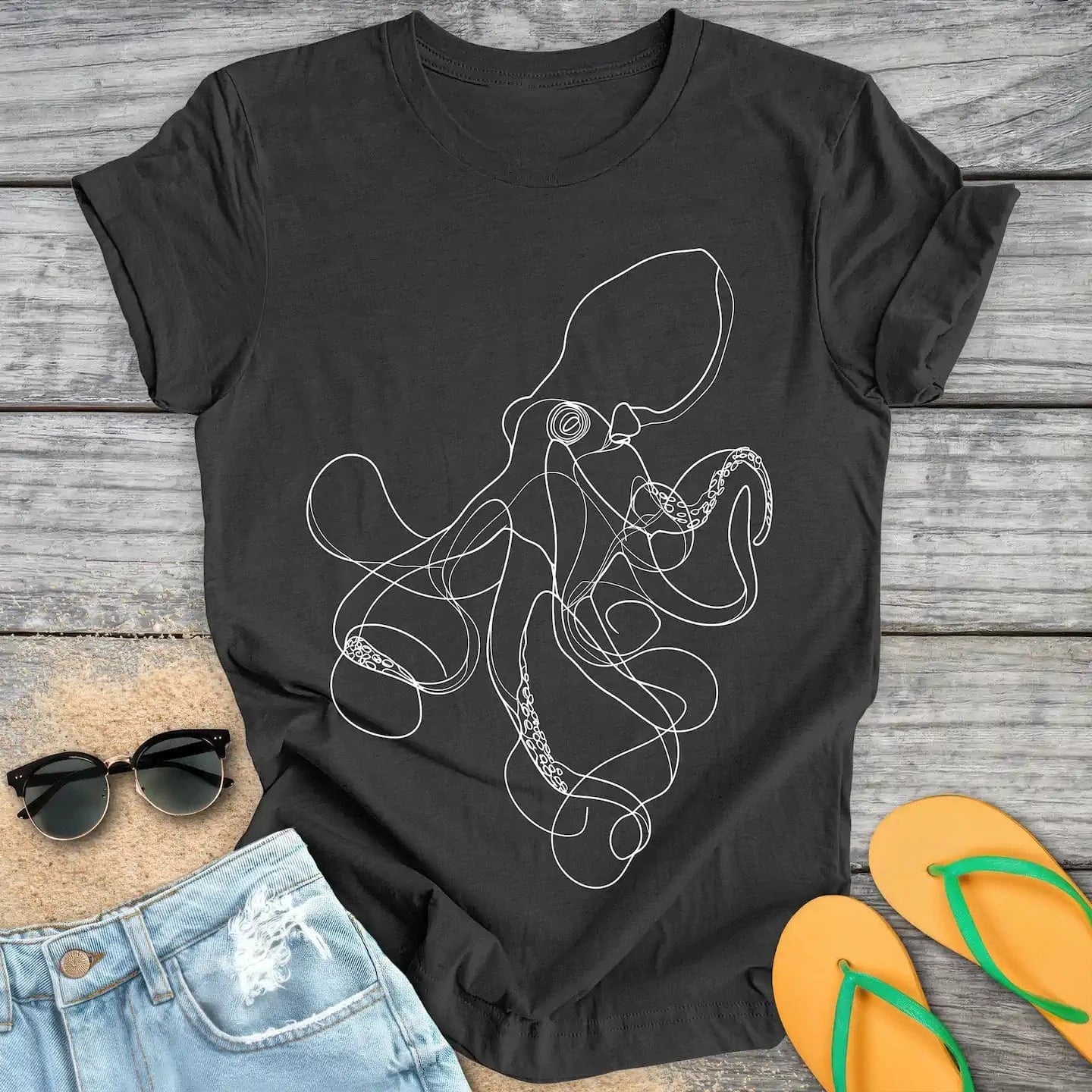 Octopus Line Drawing