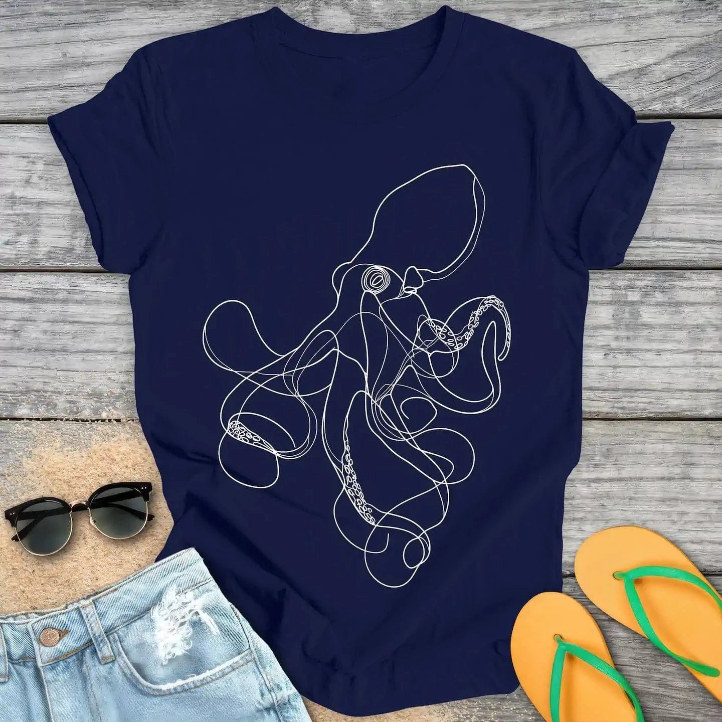 Octopus Line Drawing