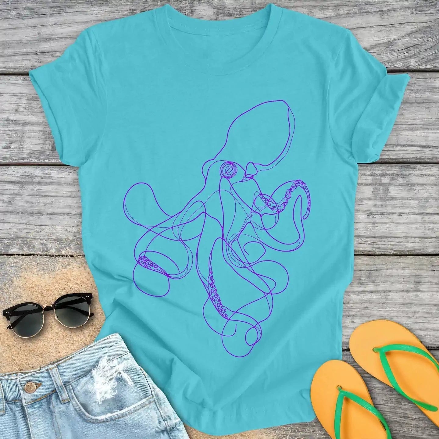 Octopus Line Drawing