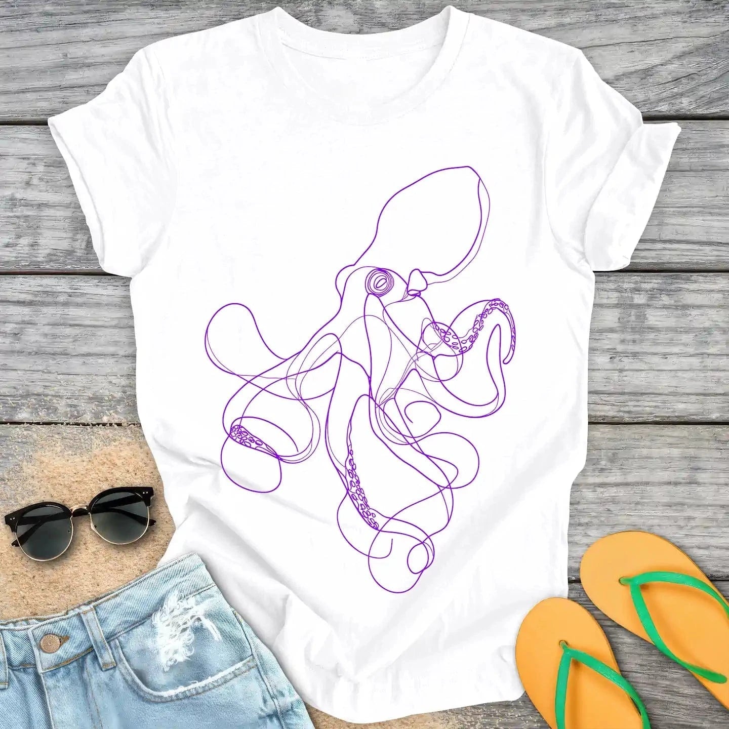 Octopus Line Drawing