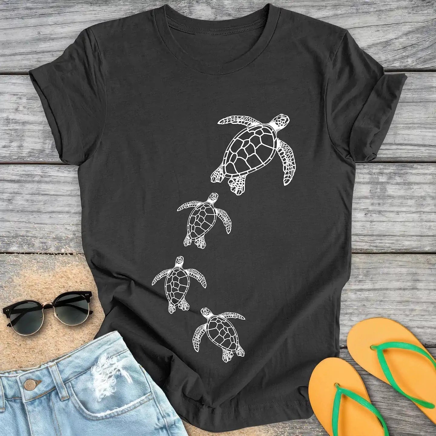 Swimming Sea Turtles