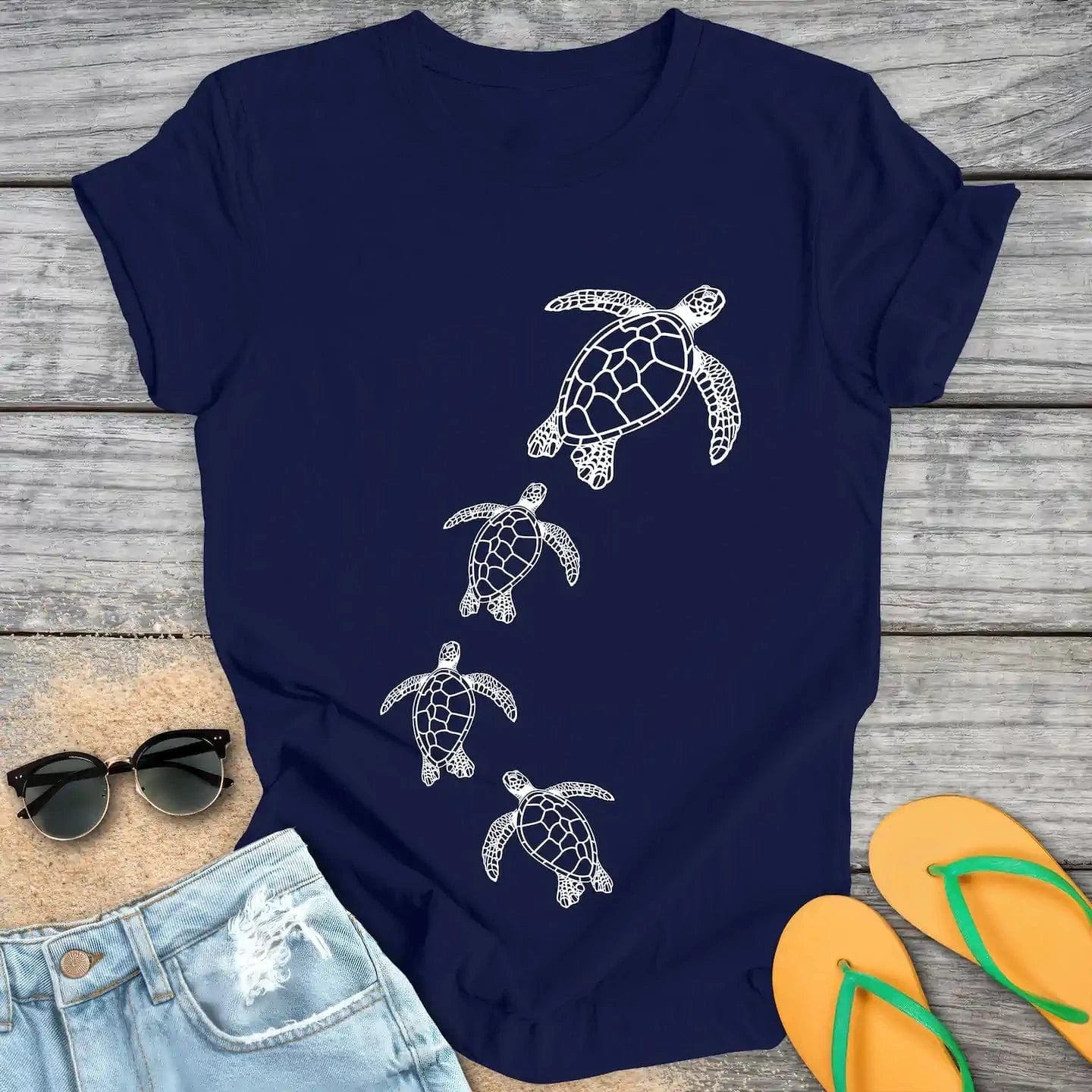 Swimming Sea Turtles