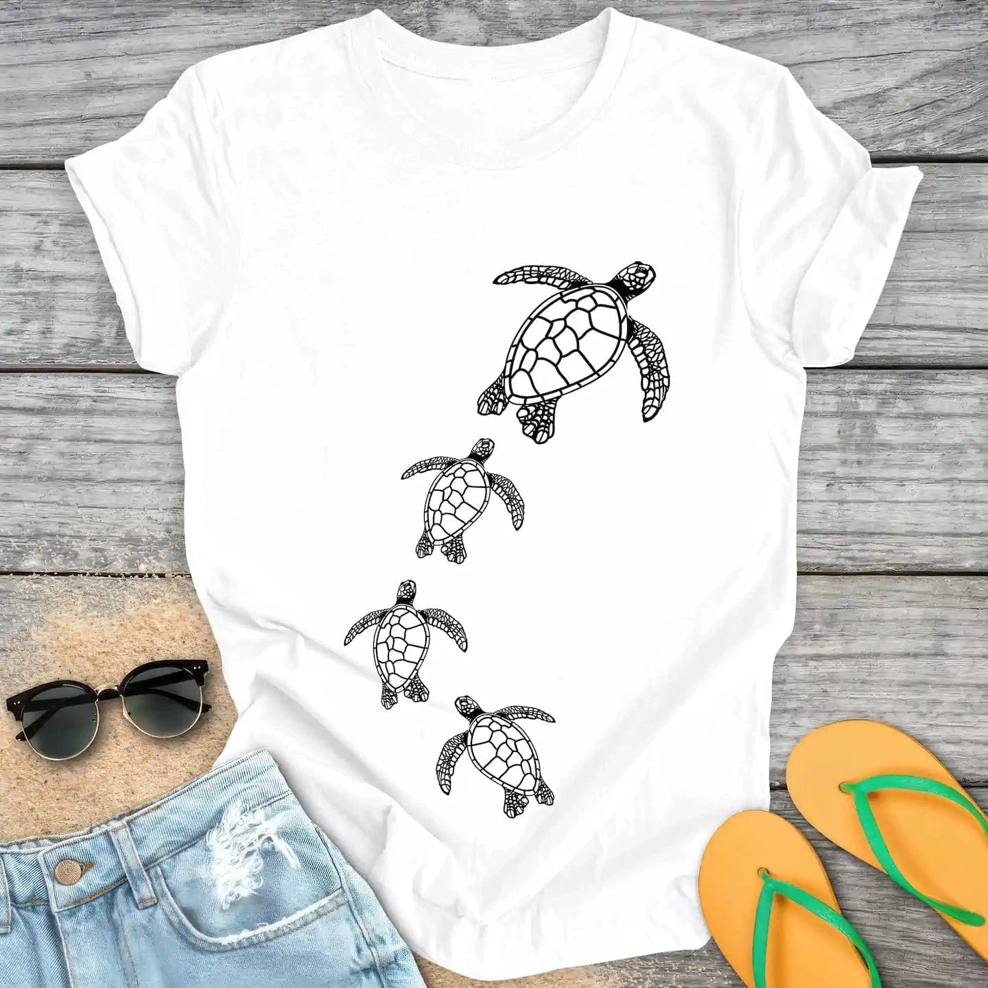 Swimming Sea Turtles