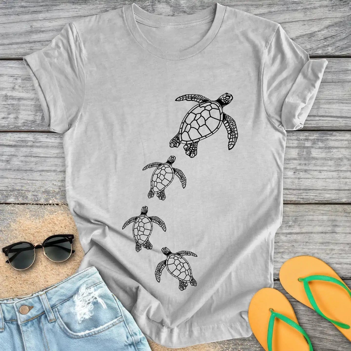 Swimming Sea Turtles
