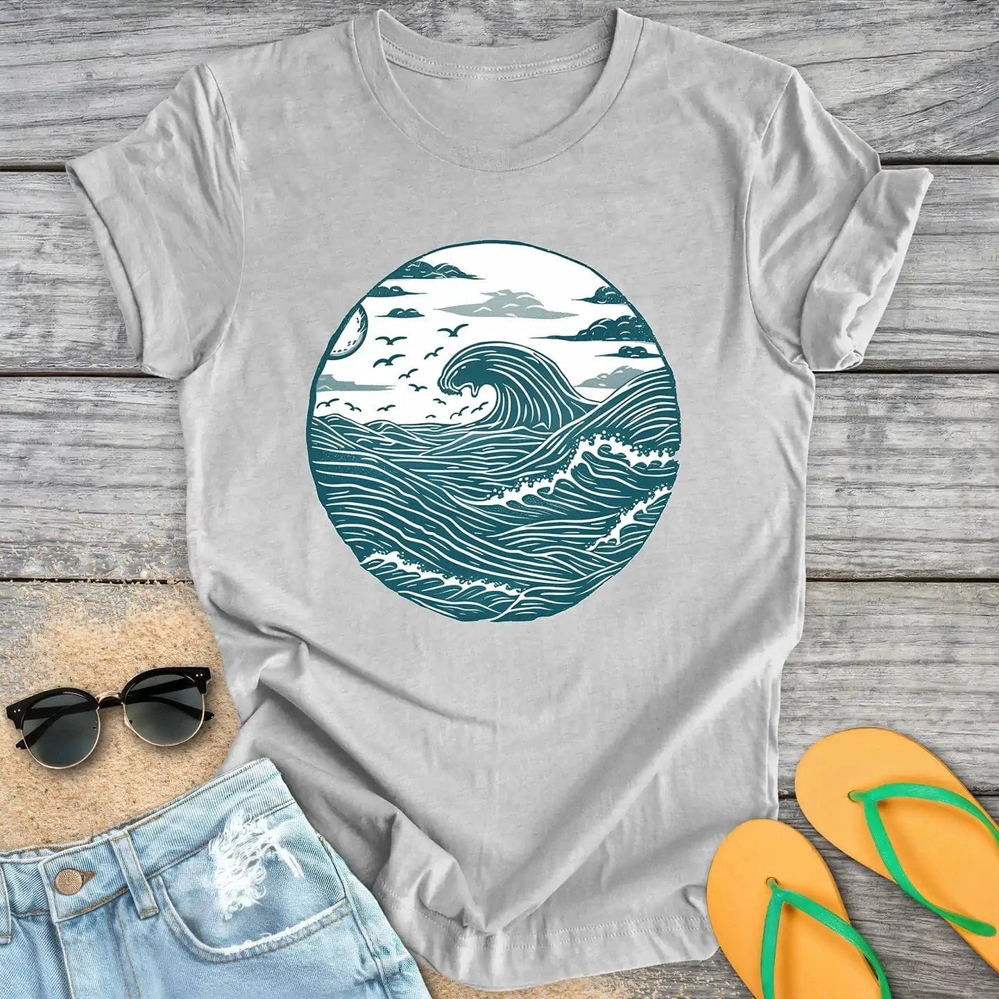 Teal Wave Crest