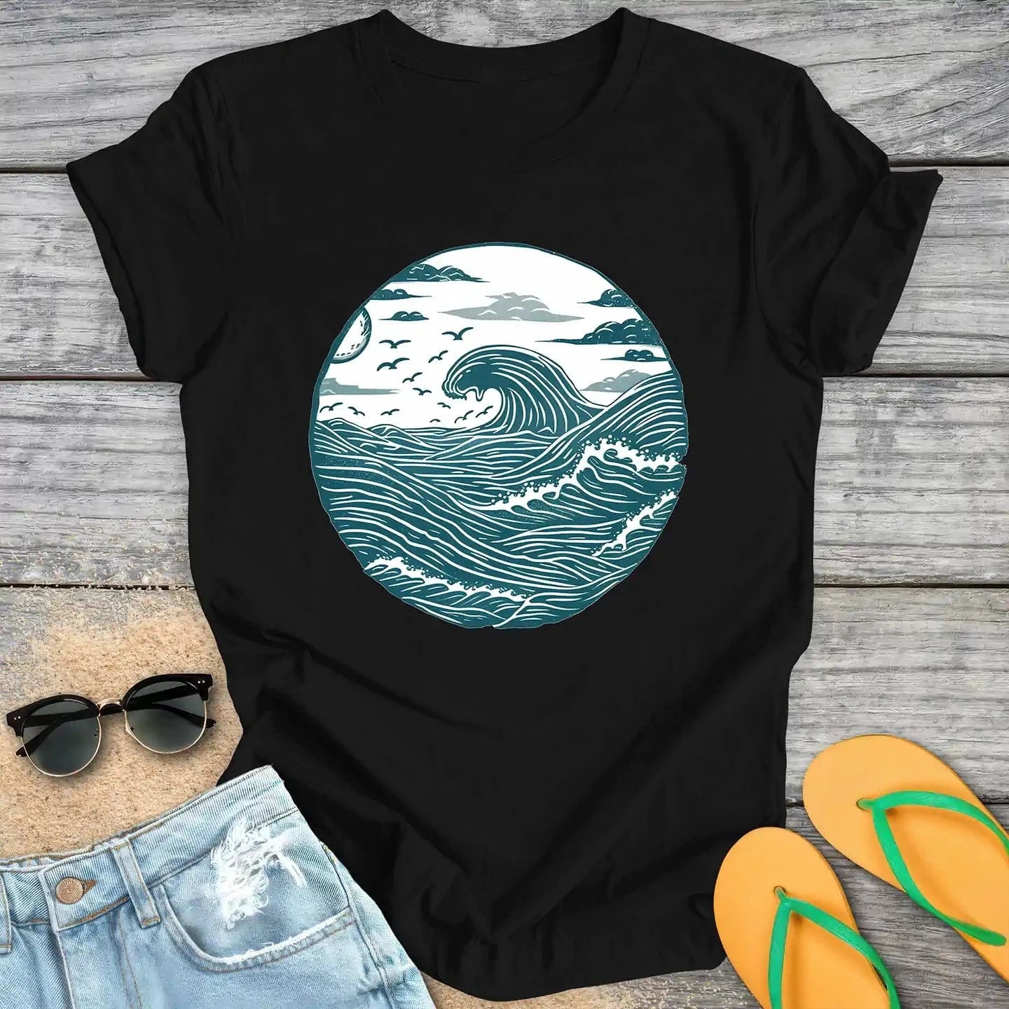 Teal Wave Crest