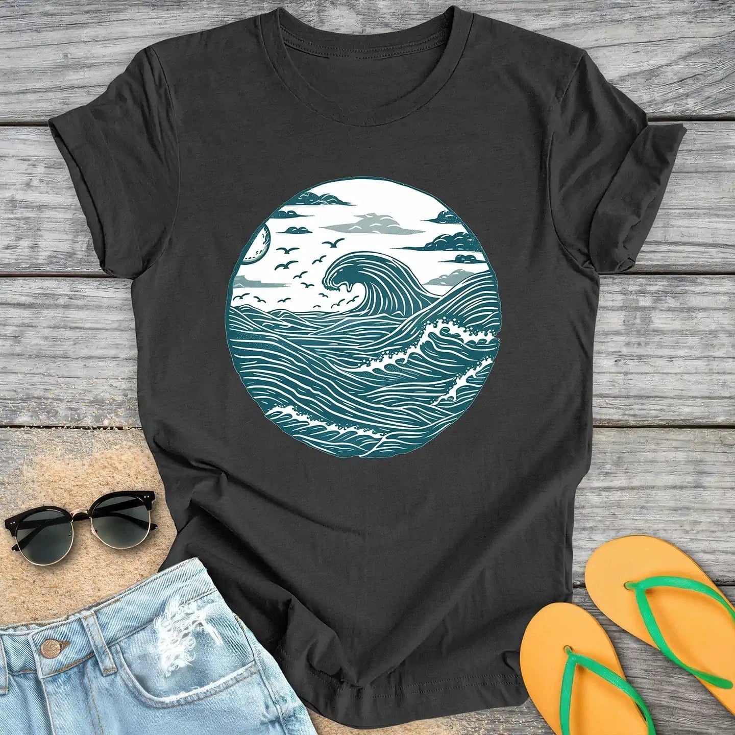 Teal Wave Crest